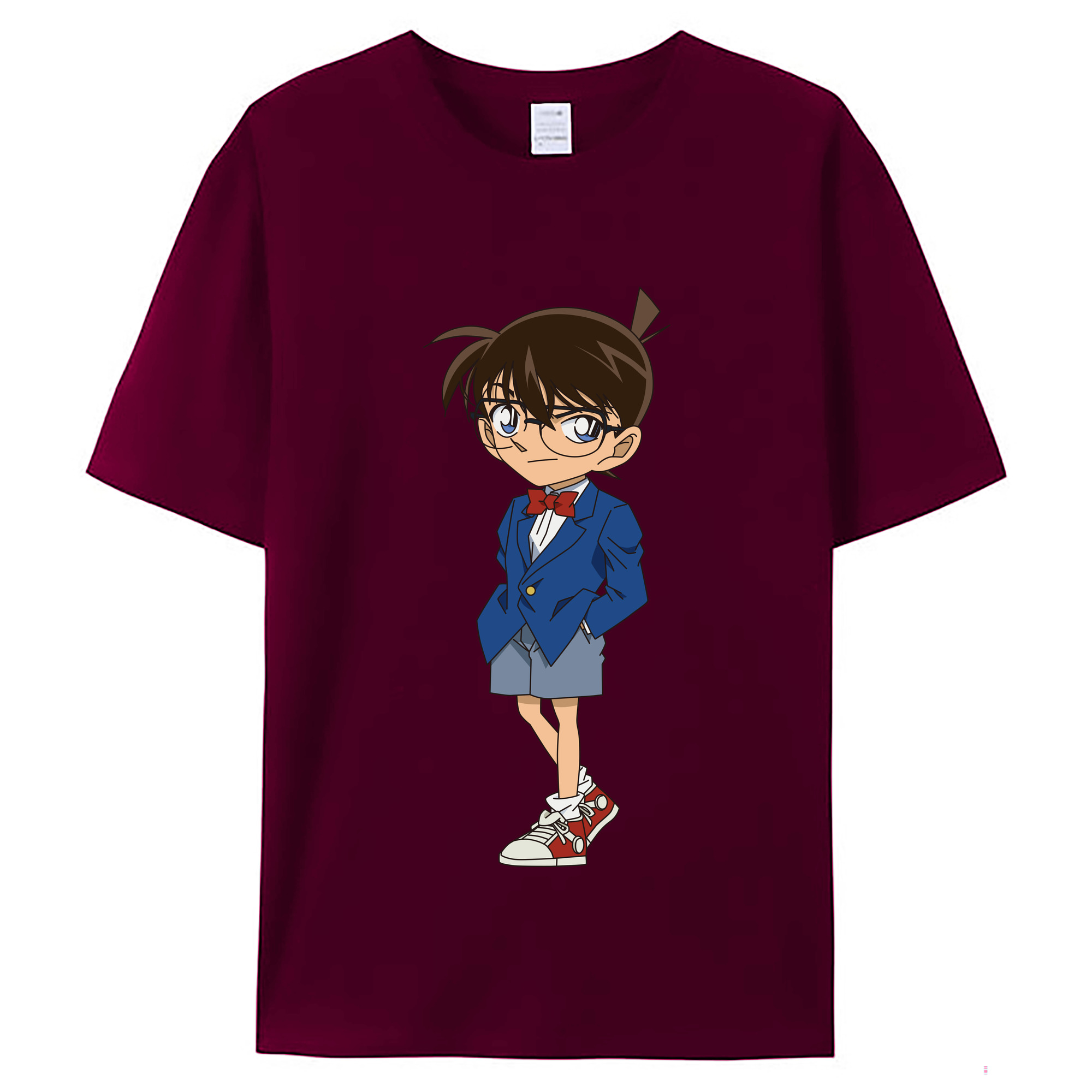 （画像用） 名探偵コナン 江戸川 コナン Detective Conan Conan Edogawa レディースカジュアルプリントTシャツ（綿100％）